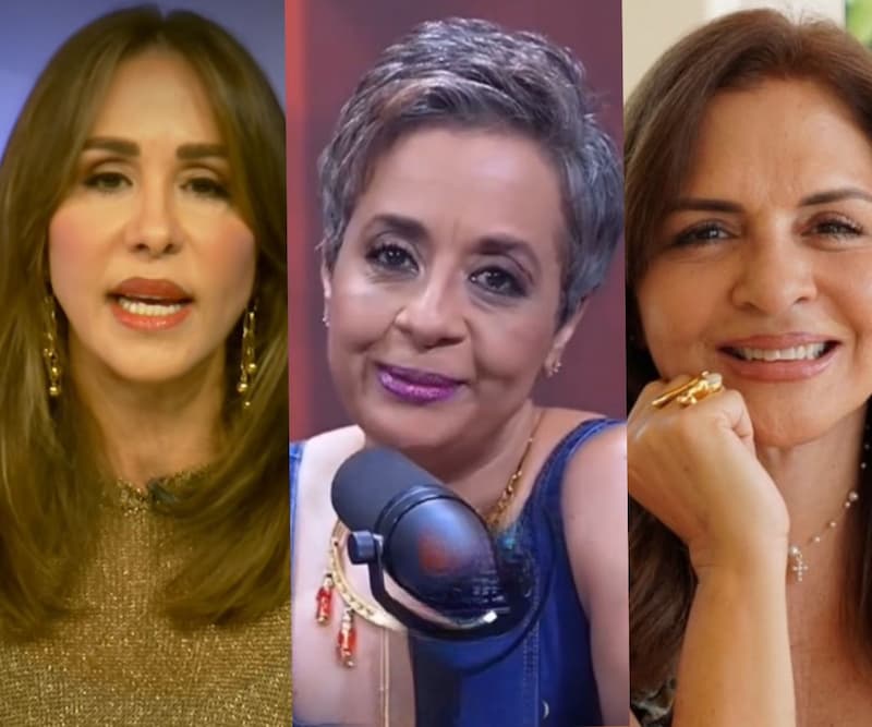 Zoila Luna, Mariacela Álvarez y Tania Báez